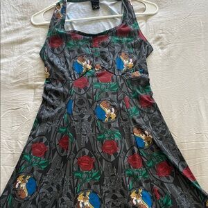 Disney Beauty and the Beast Gray Mini Dress